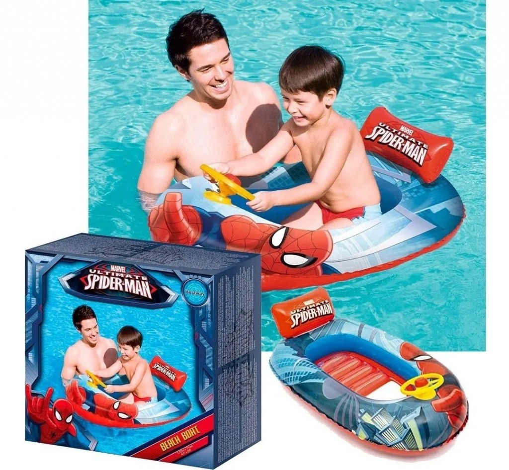 SPIDERMAN FLOTADOR HOMBRE ARAÑA JUGUETE PISCINA JUGUETERIA