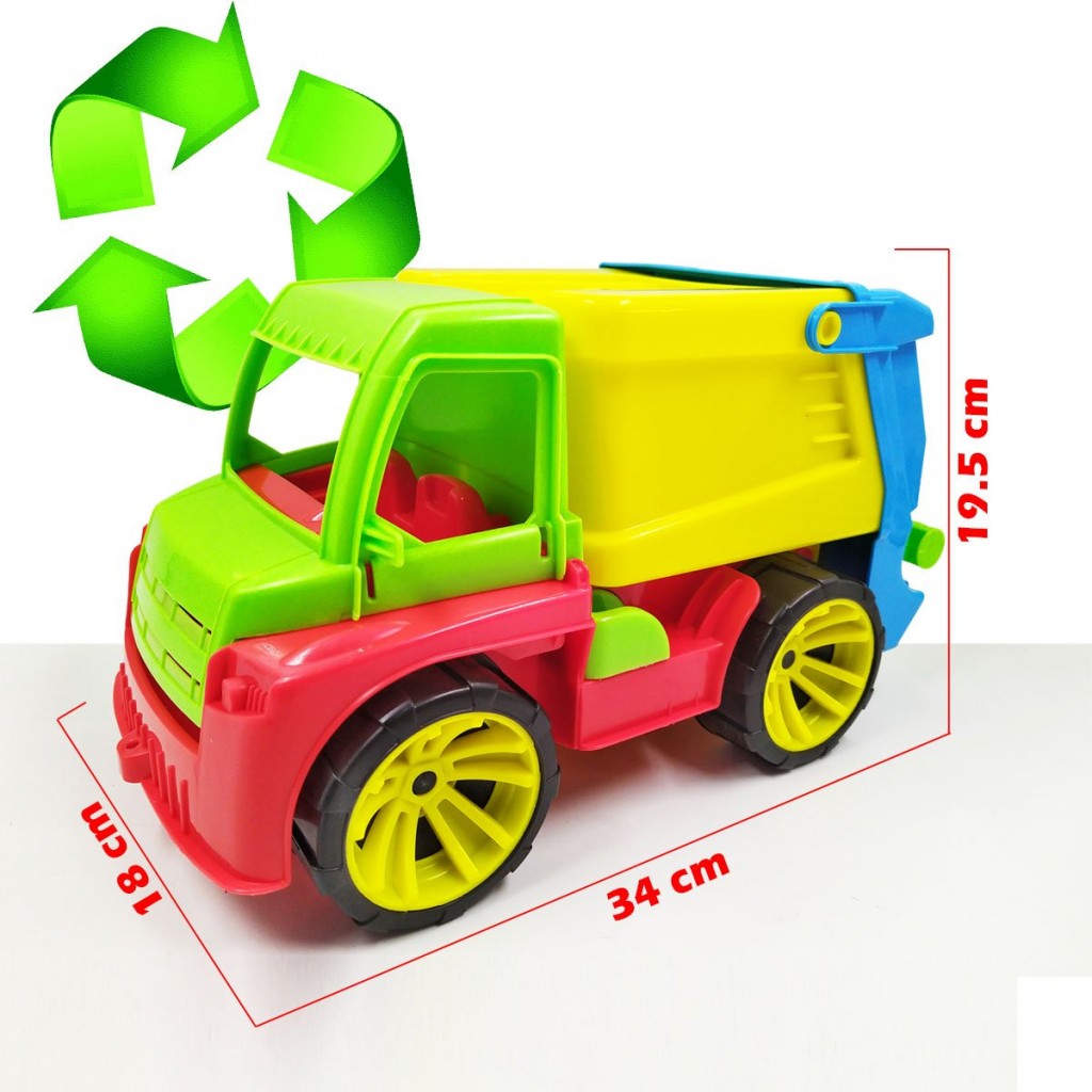 CARRO RECOLECTOR BASURA JUGUETE CAMIÓN ESCALA JUGUETERÍA DIDÁCTICO