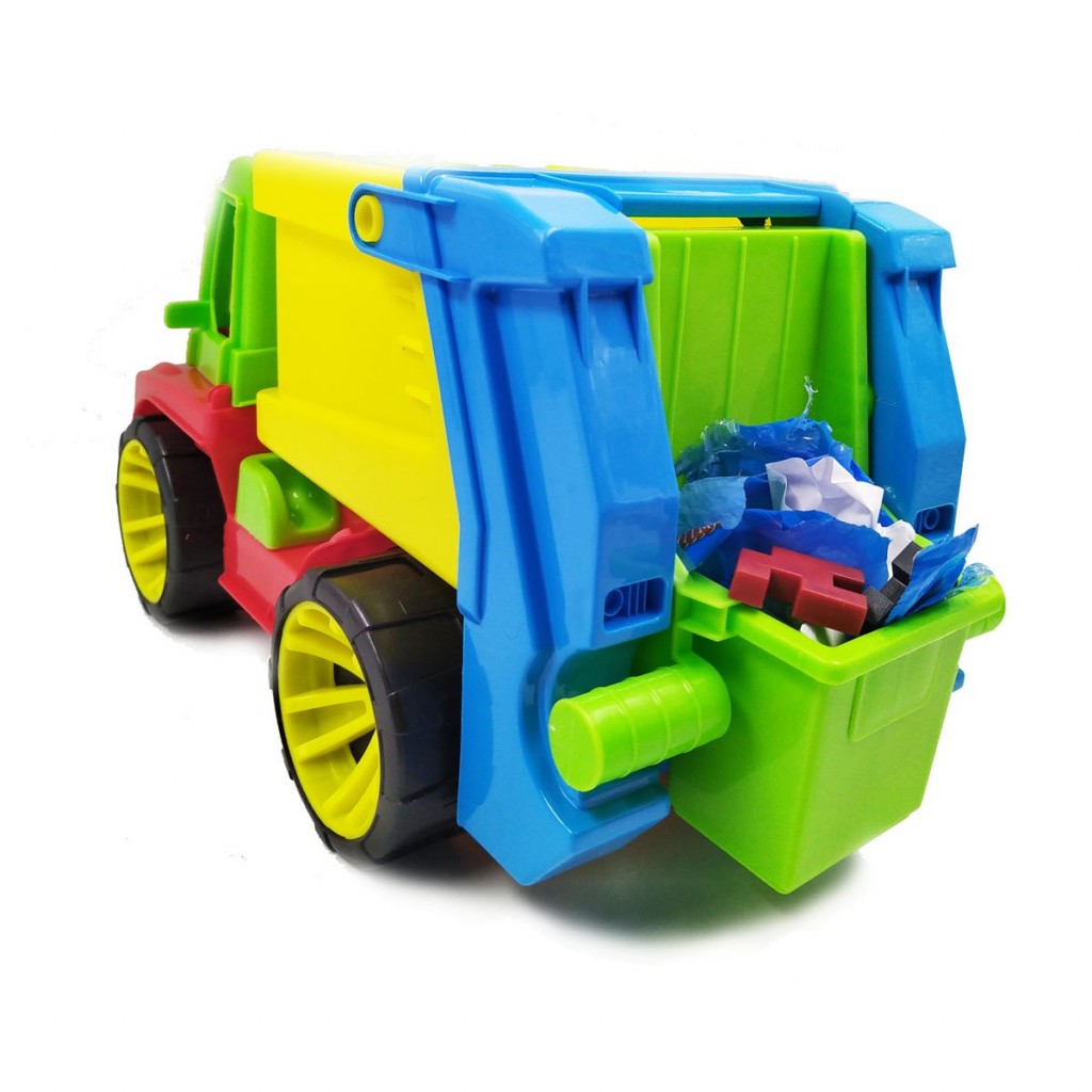 CARRO RECOLECTOR BASURA JUGUETE CAMIÓN ESCALA JUGUETERÍA DIDÁCTICO