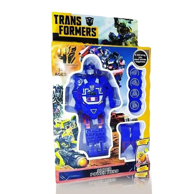 TRANSFORMERS AZUL OPTIMUS PRIME RELOJ