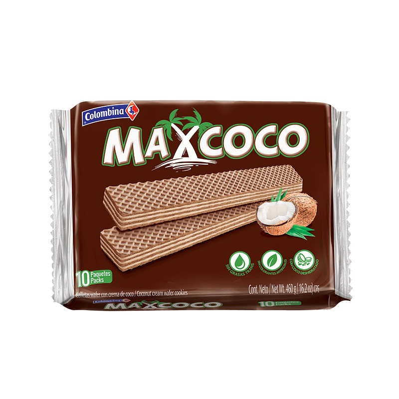 GALLETAS WAFER MAX COCO 252gr