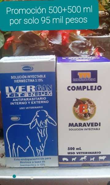 Ivermectina 3.15 % + Complejo B x 500 ml