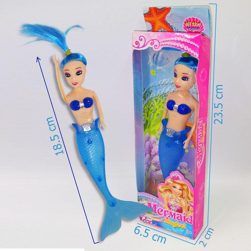 SIRENA MUÑECA AZUL JUGUETES NIÑAS FIGURAS JUGUETERÍA