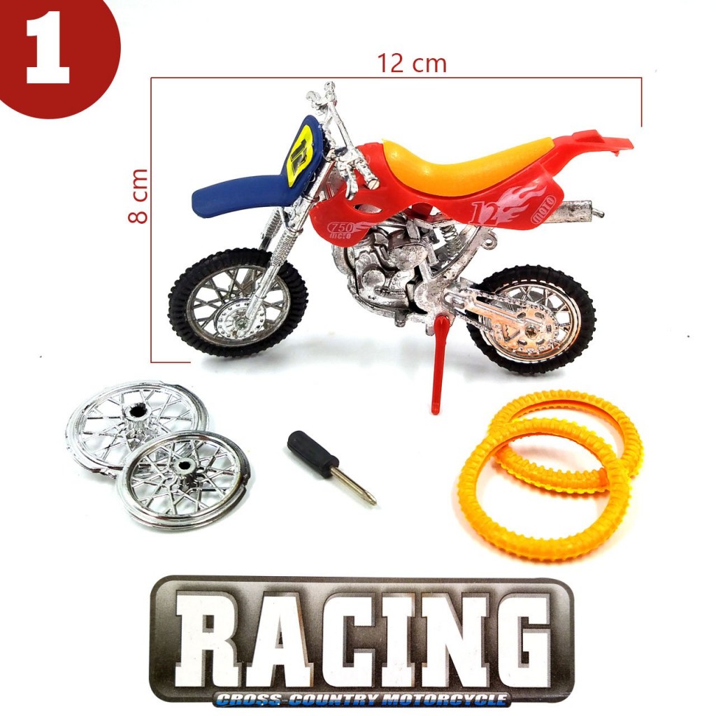 MOTO CROSS ARMAR JUGUETE DIDÁCTICO JUGUETERÍA NIÑOS