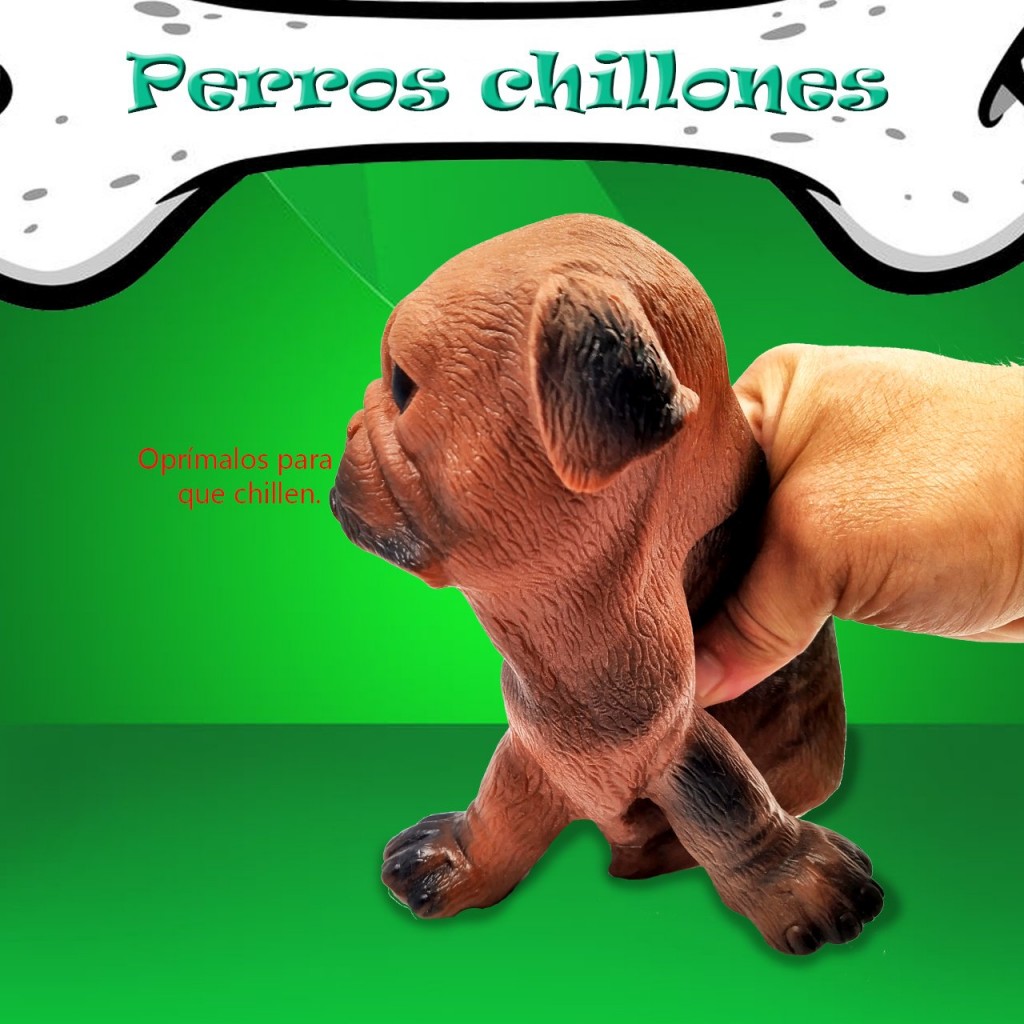 PERRO DE BAÑO PARA BEBÉ JUGUETE CHILLÓN