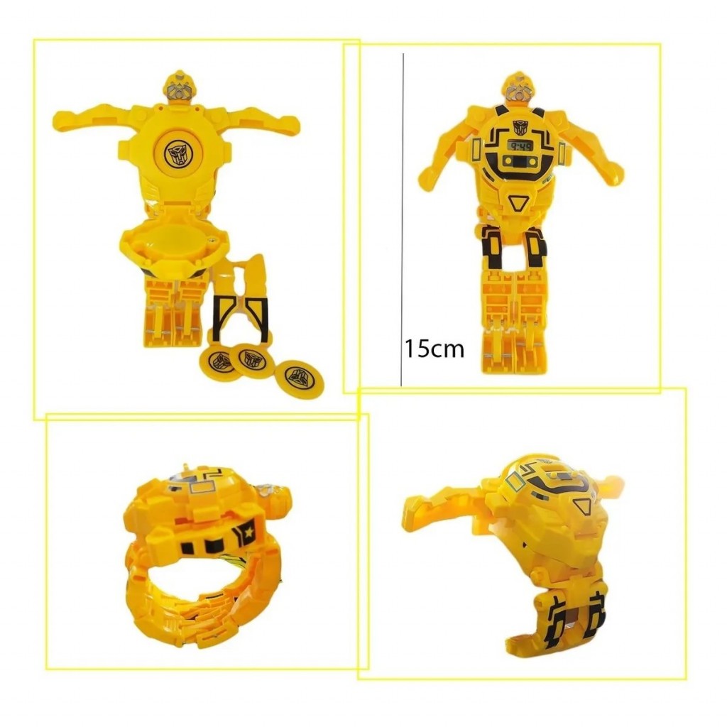 TRANSFORMERS BUMBLEBEE AMARILLO RELOJ