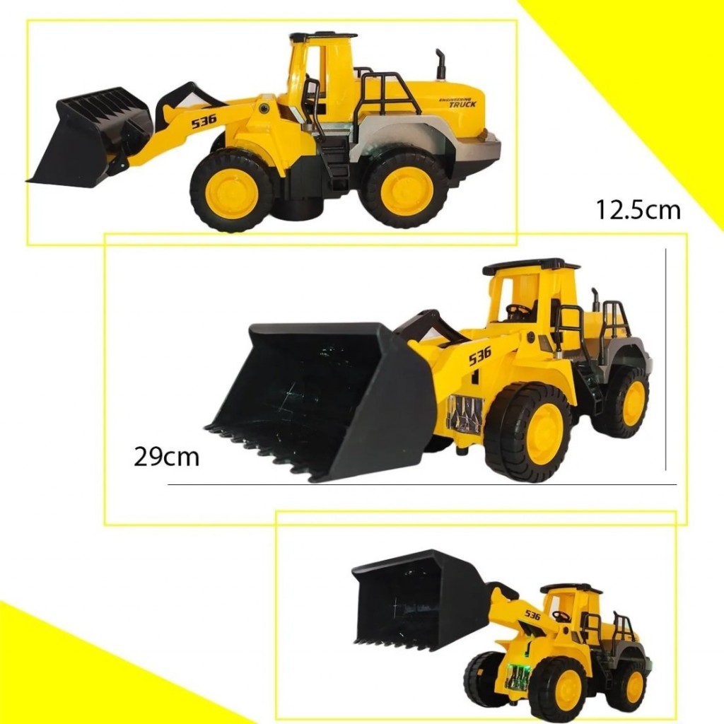 BULLDOZER TRUCK CARRO RETROEXCAVADORA JUGUETE DIDÁCTICO