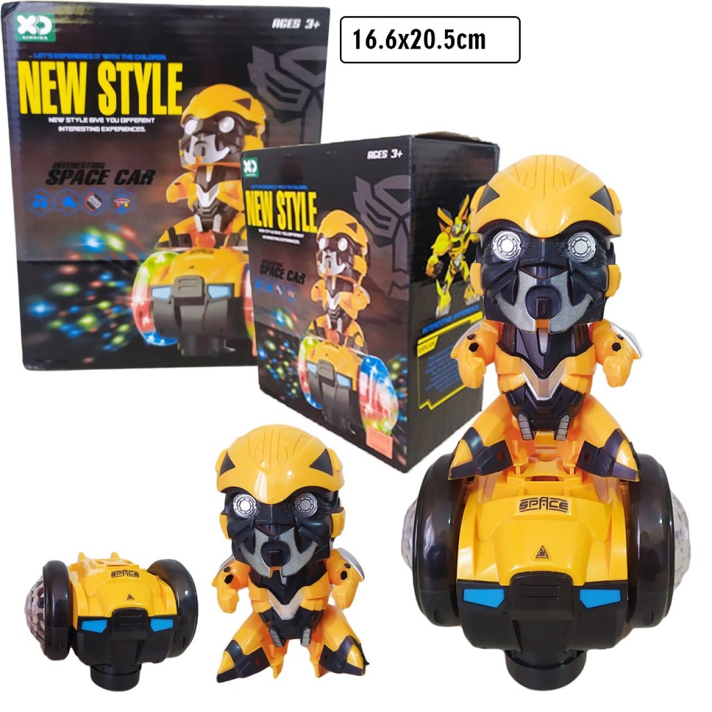 TRANSFORMERS CARRO JUGUETE BUMBLEBEE JUGUETERÍA MOVIMIENTOS SONIDOS LUCES