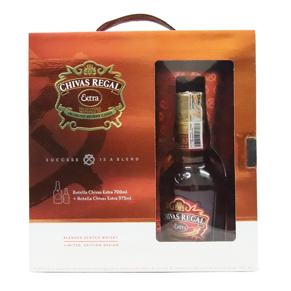 WHISKY CHIVAS 12*700ML+VASOS