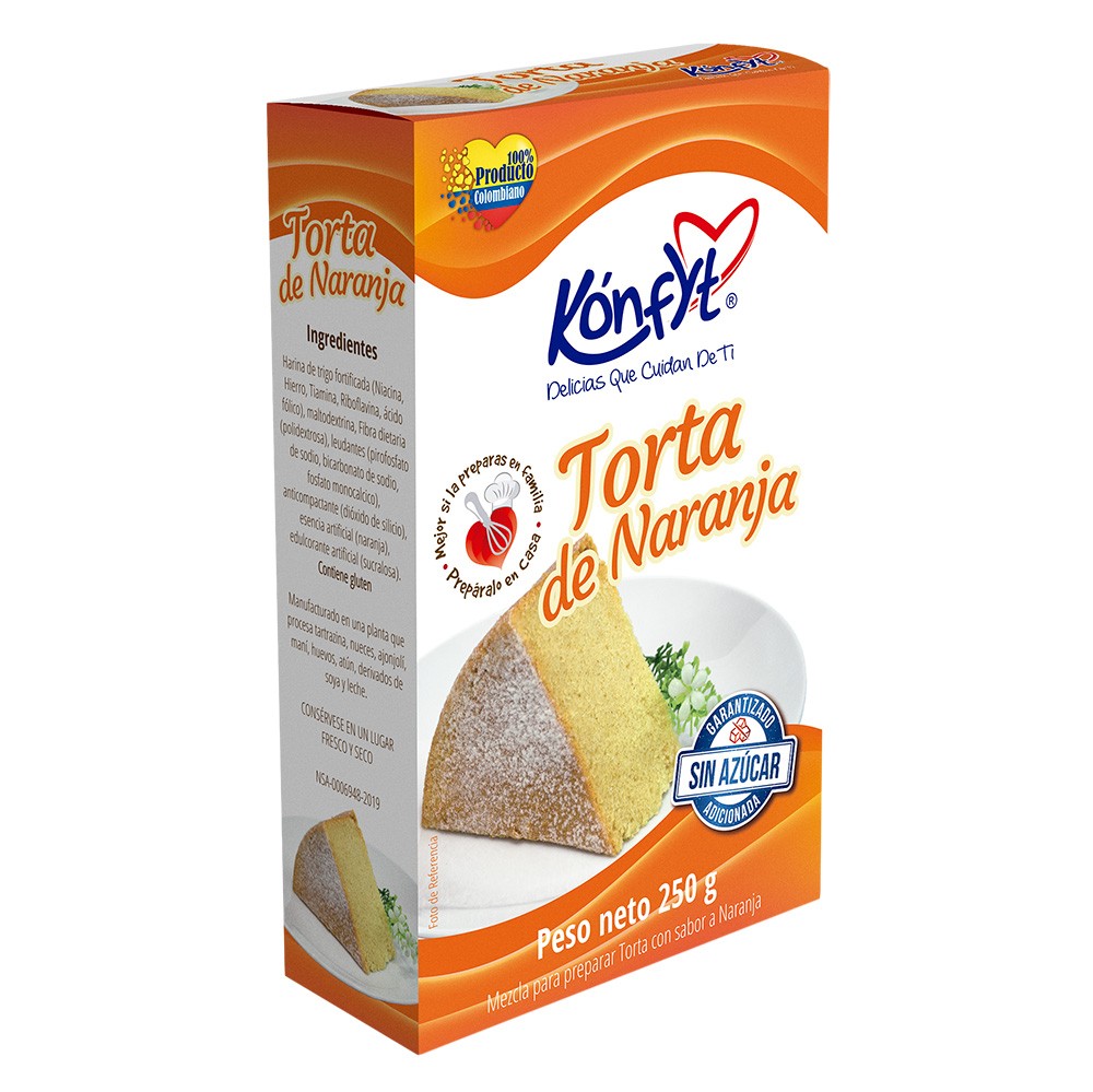 MEZCLA DE TORTA NARANJA KONFYT x 250GR