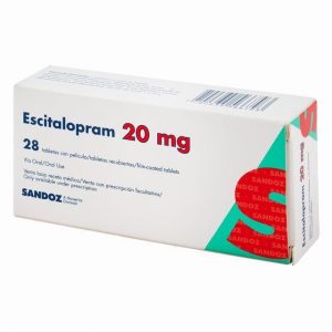 ESCITALOPRAM 20 MG X 28 TAB
