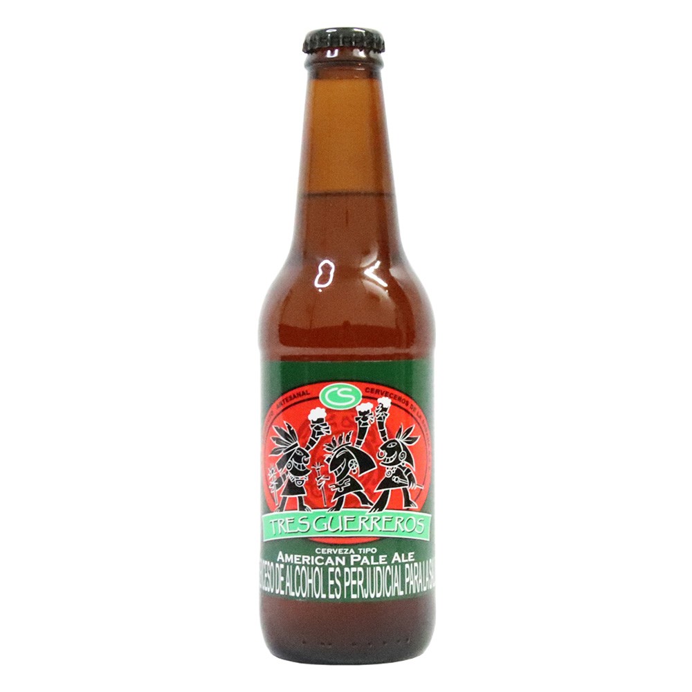 CERVEZA 3 GUERREROS PALE ALE BOT x 330ML