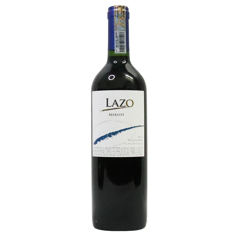 VINO TINTO MERLOT LAZO  x 750ML