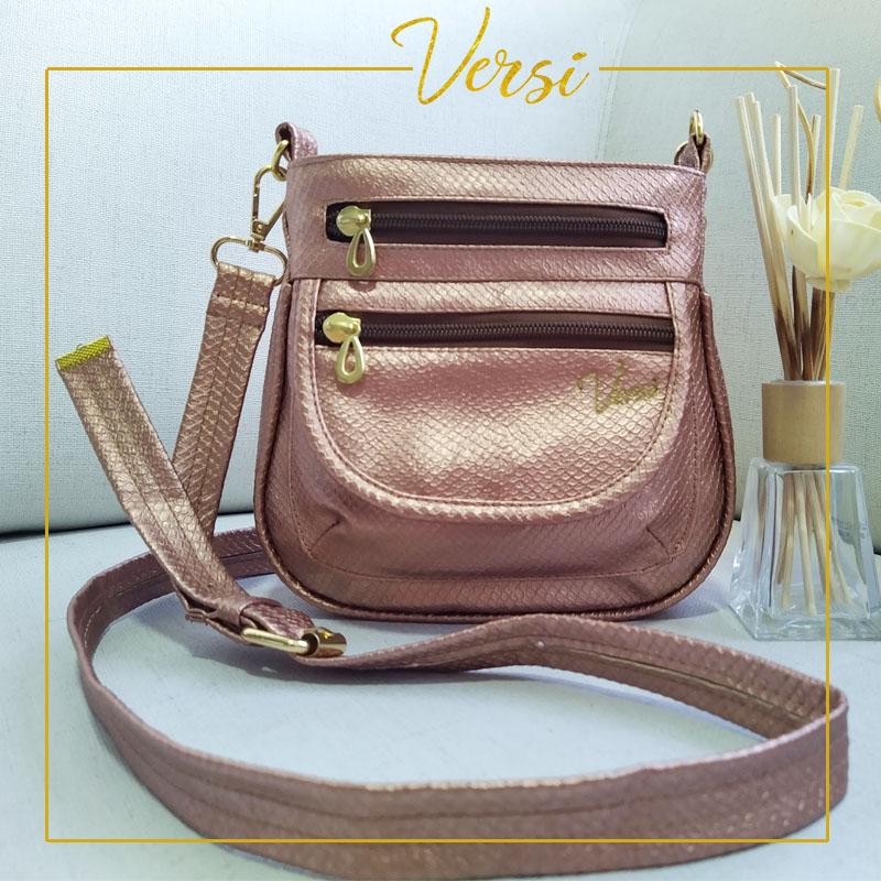 BOLSOS DAMA DISEÑO CORRUGADO SALMON FEMENINO CARTERA MODA