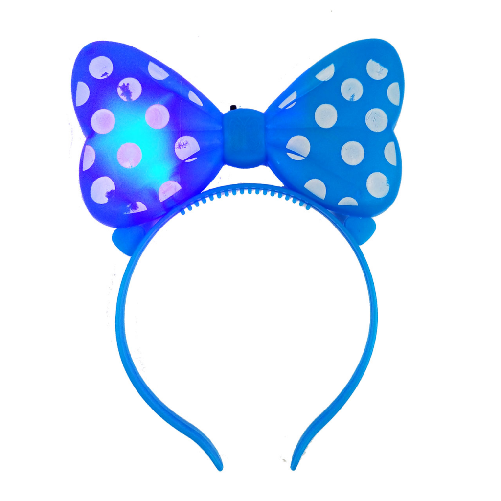 DIADEMA BALACA MINNIE LUCES JUGUETE FIESTAS AZUL