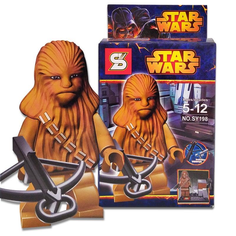 STAR WARS ARMABLE FIGURA CHEWBACCA JUGUETE DIDÁCTICO BLOKS JUGUETERÍA