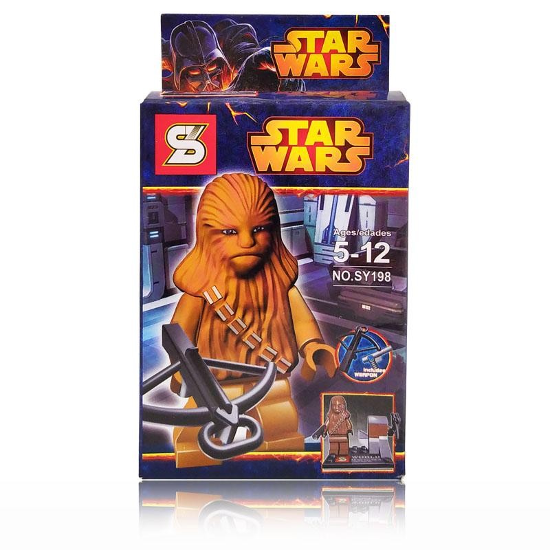 STAR WARS ARMABLE FIGURA CHEWBACCA JUGUETE DIDÁCTICO BLOKS JUGUETERÍA
