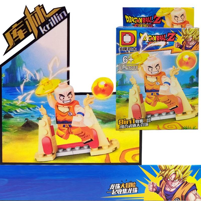 DRAGON BALL KRILLIN ARMABLE FIGURA JUGUETE DIDÁCTICO BLOKS JUGUETERÍA