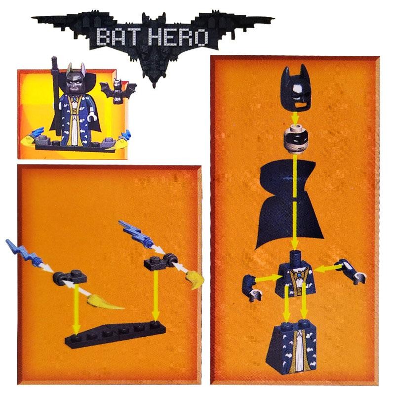 BATMAN OSCURO ARMABLE JUGUETE DIDÁCTICO BLOCKS JUGUETERÍA