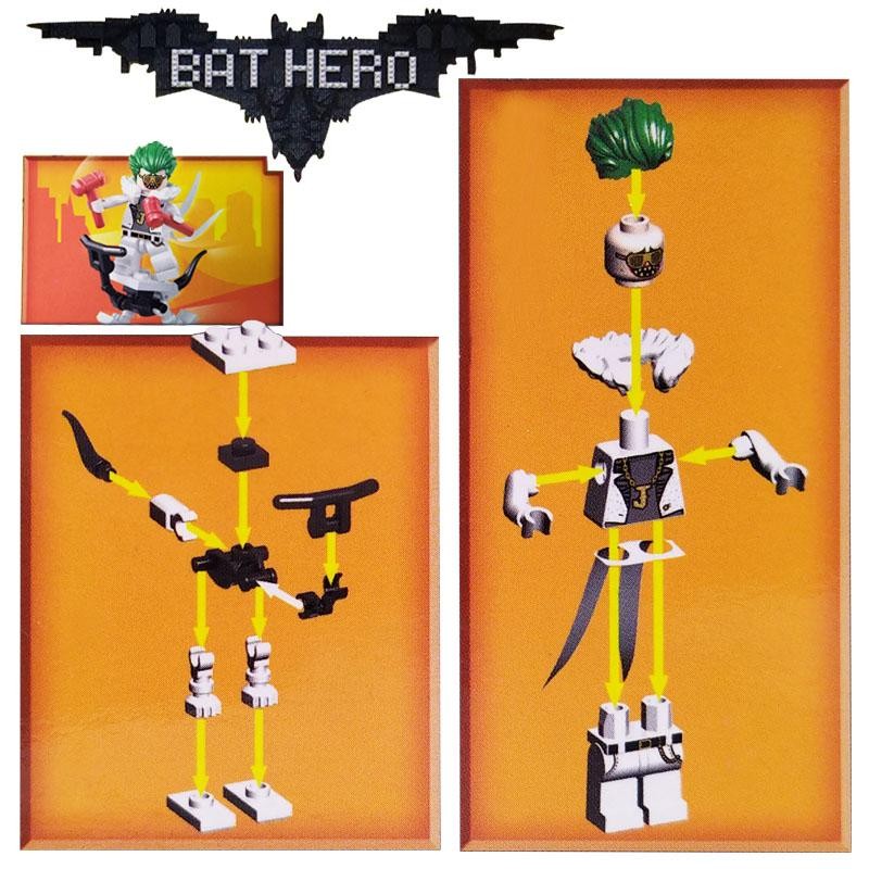 JOKER BATMAN ARMABLE JUGUETE DIDÁCTICO BLOCKS JUGUETERÍA GUASÓN