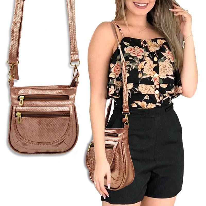 BOLSOS DAMA DISEÑO CORRUGADO SALMON FEMENINO CARTERA MODA