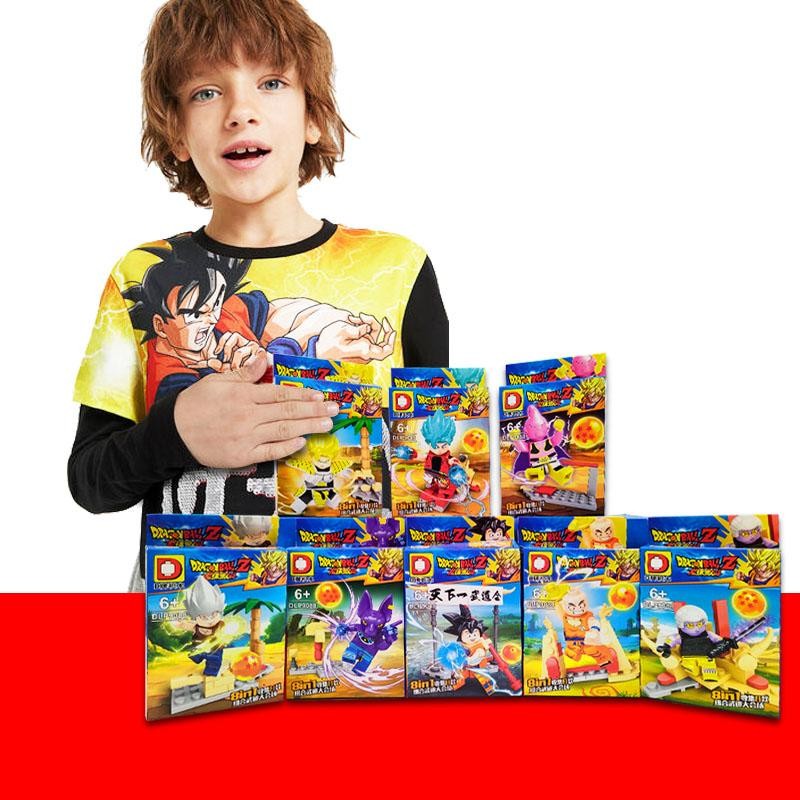 DRAGON BALL SET ARMABLES FIGURAS JUGUETES DIDÁCTICOS BLOKS JUGUETERÍA
