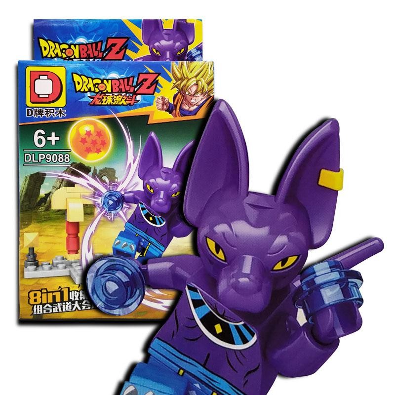 DRAGON BALL BILLS ARMABLE FIGURA BEERUS JUGUETE DIDÁCTICO BLOKS JUGUETERÍA