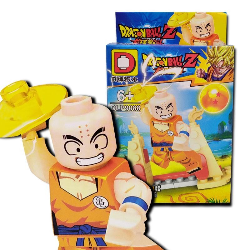DRAGON BALL KRILLIN ARMABLE FIGURA JUGUETE DIDÁCTICO BLOKS JUGUETERÍA