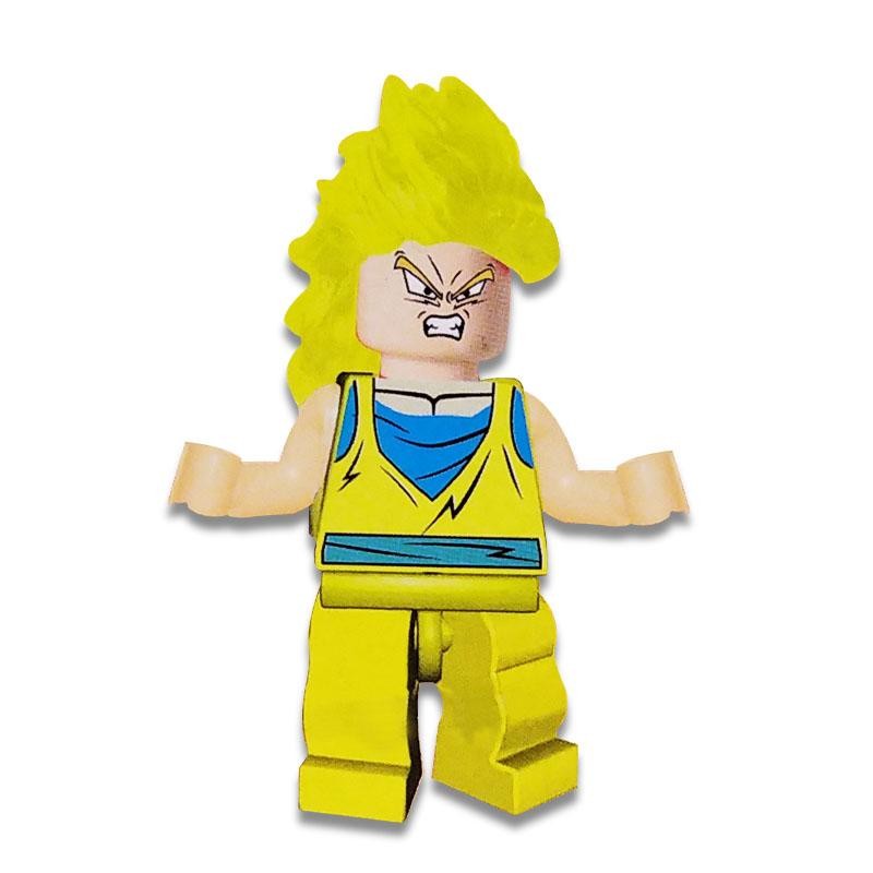 DRAGON BALL ARMABLE FIGURA GOKU SUPER SAIYAJIN JUGUETE DIDÁCTICO BLOKS JUGUETERÍA