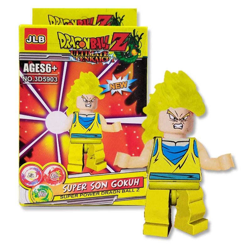 DRAGON BALL ARMABLE FIGURA GOKU SUPER SAIYAJIN JUGUETE DIDÁCTICO BLOKS JUGUETERÍA