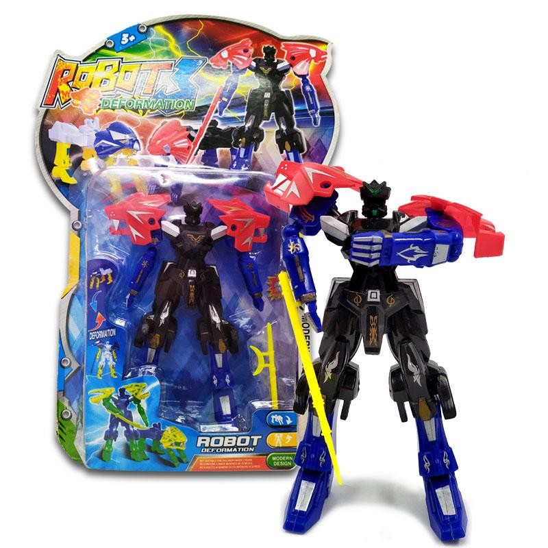 ROBOT DEFORMATION AZUL JUGUETE TRANSFORMERS NIÑOS JUGUETERÍA