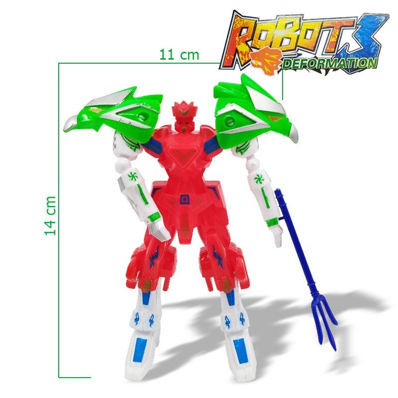 ROBOT DEFORMATION ROJO JUGUETE TRANSFORMERS NIÑOS JUGUETERÍA