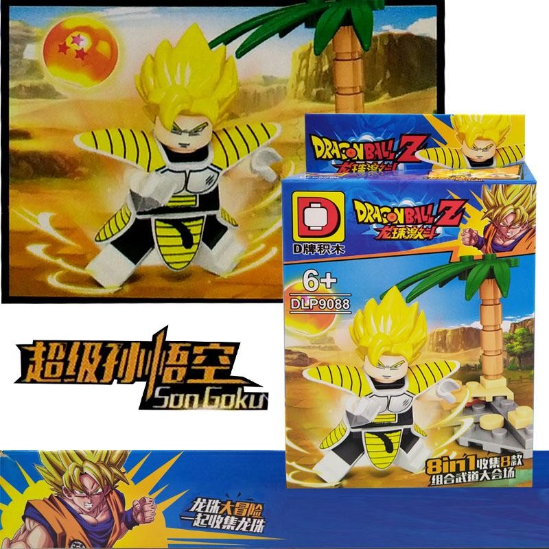 DRAGON BALL SON GOKU ARMABLE FIGURA SAYAYIN JUGUETE DIDÁCTICO BLOKS JUGUETERÍA