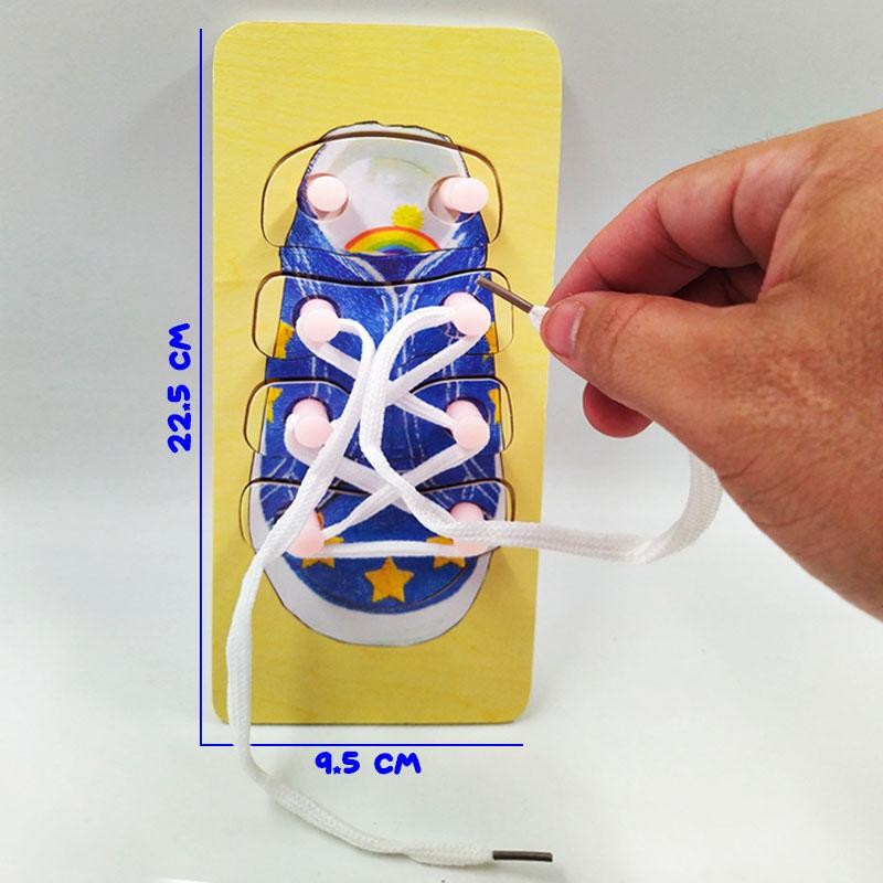 ROMPECABEZAS ATAR CORDÓN AZUL DIDÁCTICO JUGUETES INFANTIL