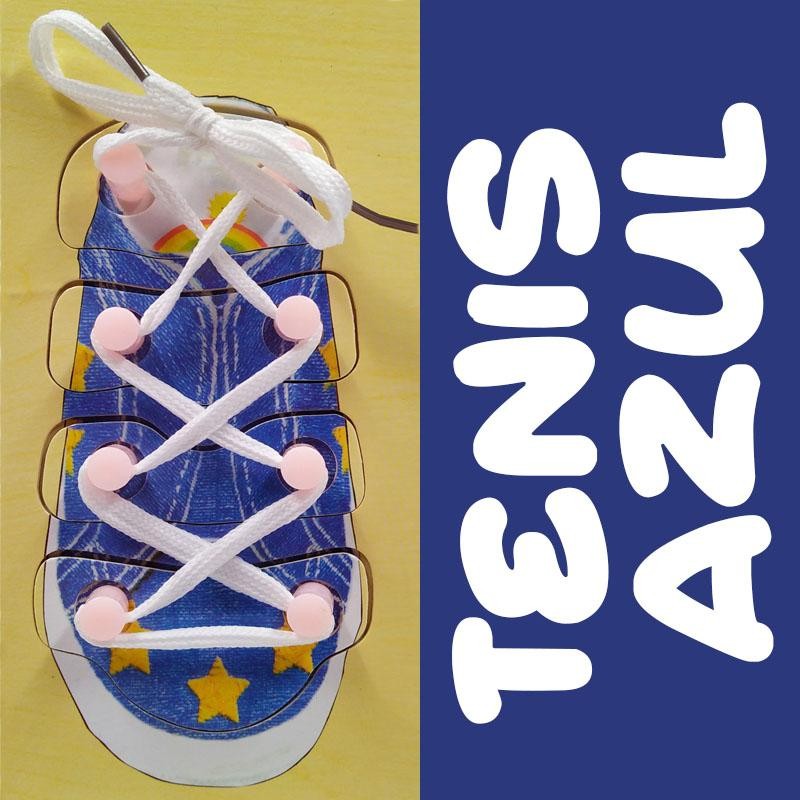 ROMPECABEZAS ATAR CORDÓN AZUL DIDÁCTICO JUGUETES INFANTIL