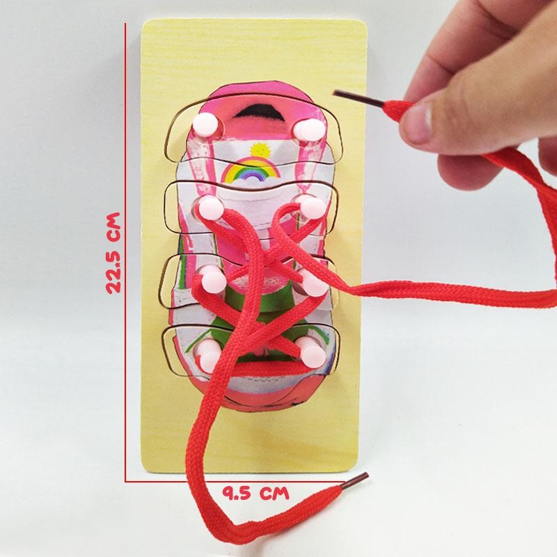 ROMPECABEZAS ATAR CORDÓN ROJO DIDÁCTICO JUGUETES JUGUETERÍA