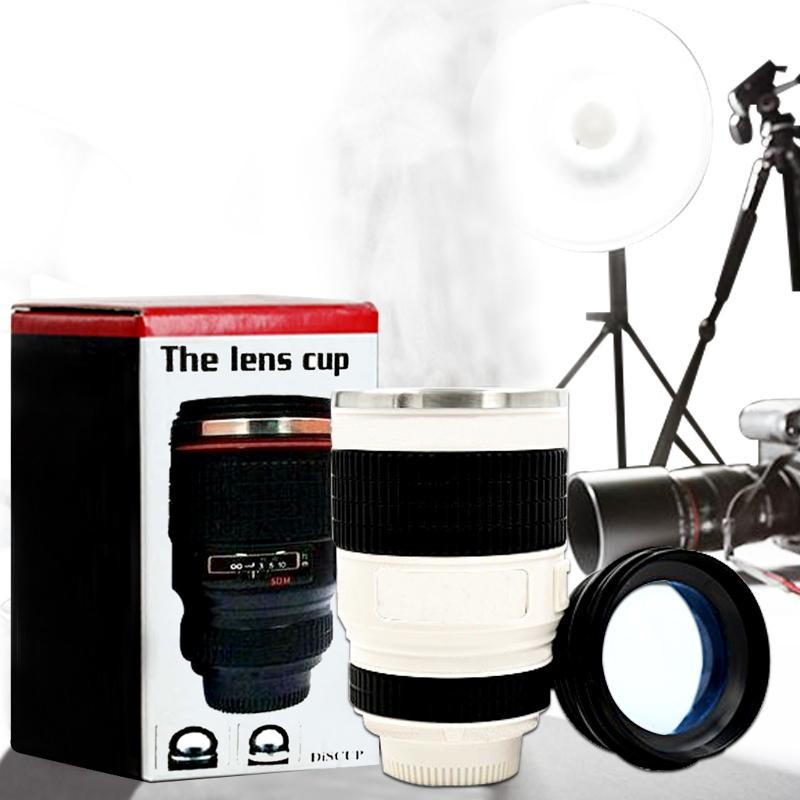 TERMO LENTE FOTOGRÁFICO BEBIDAS HOGAR DECORACIÓN THE LENS CUP
