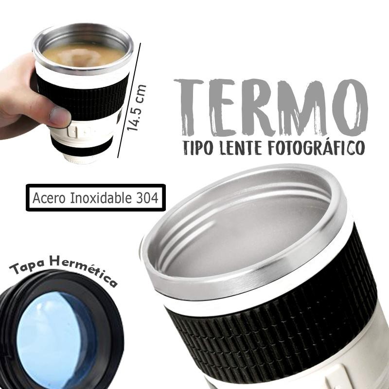TERMO LENTE FOTOGRÁFICO BEBIDAS HOGAR DECORACIÓN THE LENS CUP