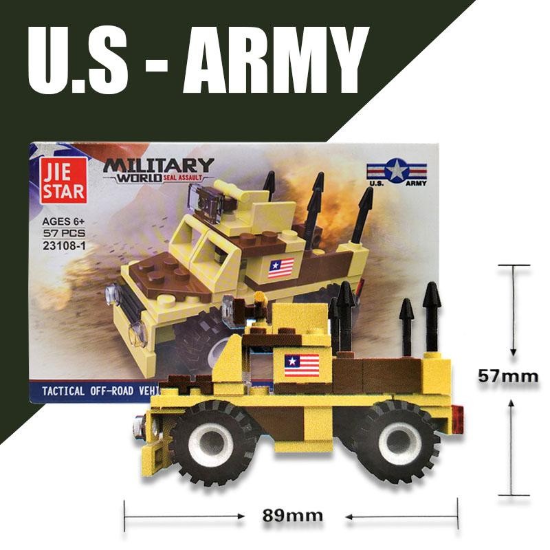 CARROS MILITARES ARMABLES JUGUETES BLOQUES VEHÍCULOS JUGUETERÍA
