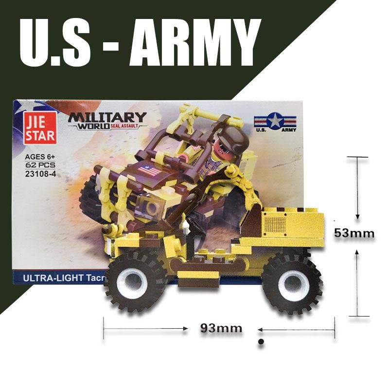 CARROS MILITARES ARMABLES JUGUETES BLOQUES VEHÍCULOS JUGUETERÍA