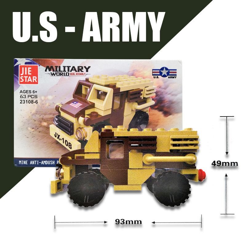 CARROS MILITARES ARMABLES JUGUETES BLOQUES VEHÍCULOS JUGUETERÍA