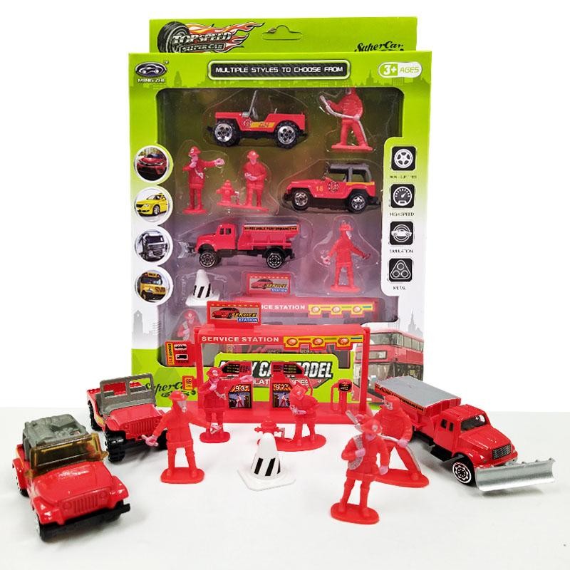 BOMBEROS SET CARROS JUGUETES VEHÍCULOS JUGUETERÍA DIDÁCTICA