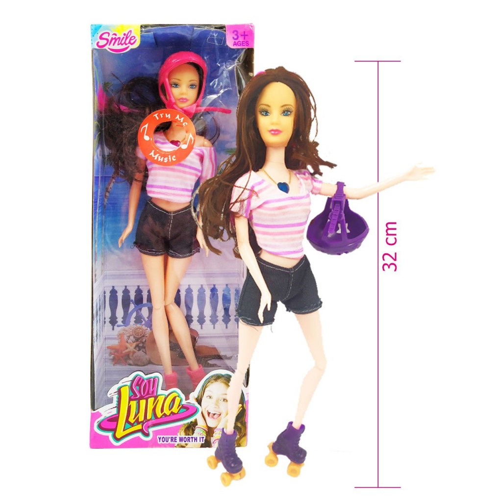 MUÑECA JUGUETERÍA SOY LUNA PATINADORA JUGUETE MUSICAL DIDÁCTICO PATINES -1