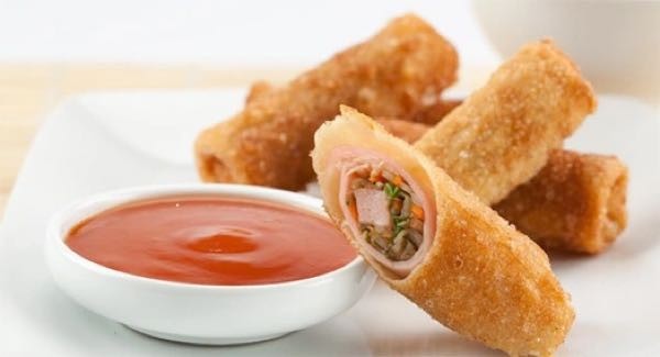 LUMPIAS DE POLLO Y JAMON *UND