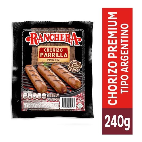 CHORIZO PARILLA PREMIUM RANCHERA*240GR