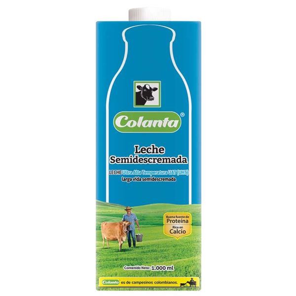 LECHE UHT SEMIDESCR CAJA COLANTA *1000ML