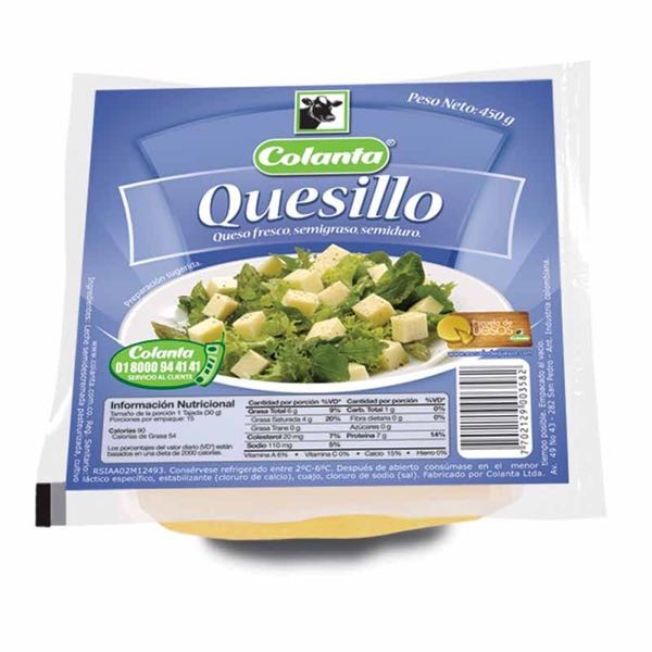 QUESILLO BLOQUE COLANTA