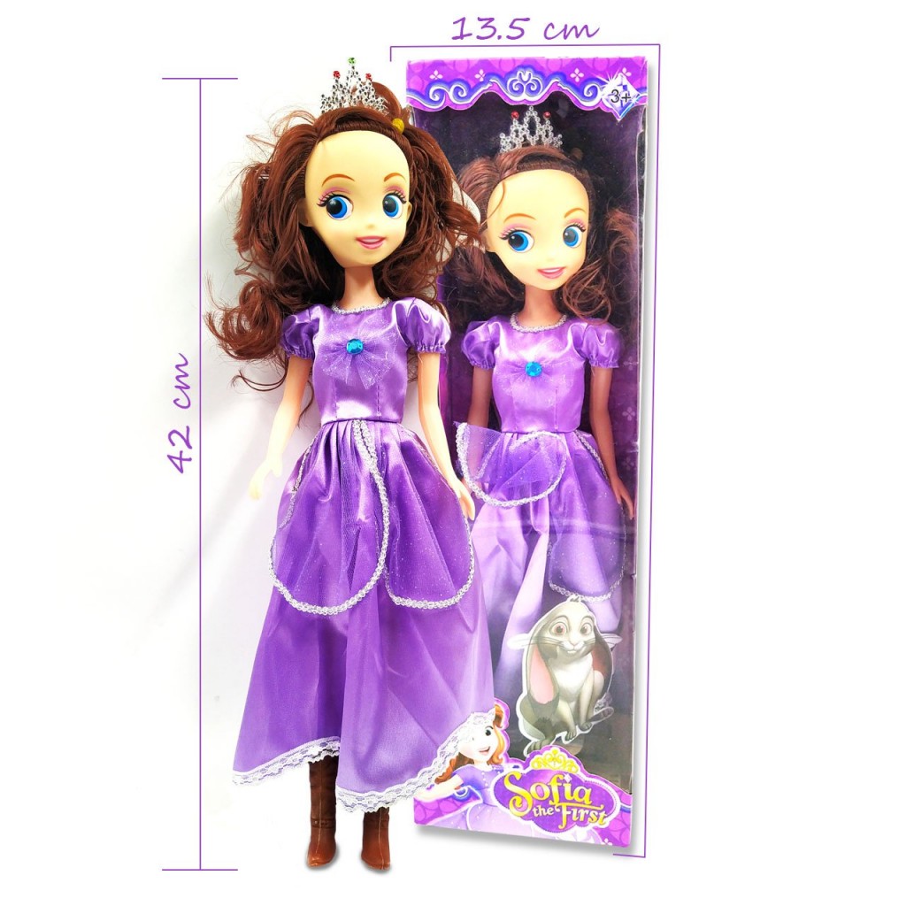 MUÑECA PRINCESA SOFÍA VESTIDO MORADO JUGUETERÍA MUSICAL  NIÑAS JUGUETE DJ3605