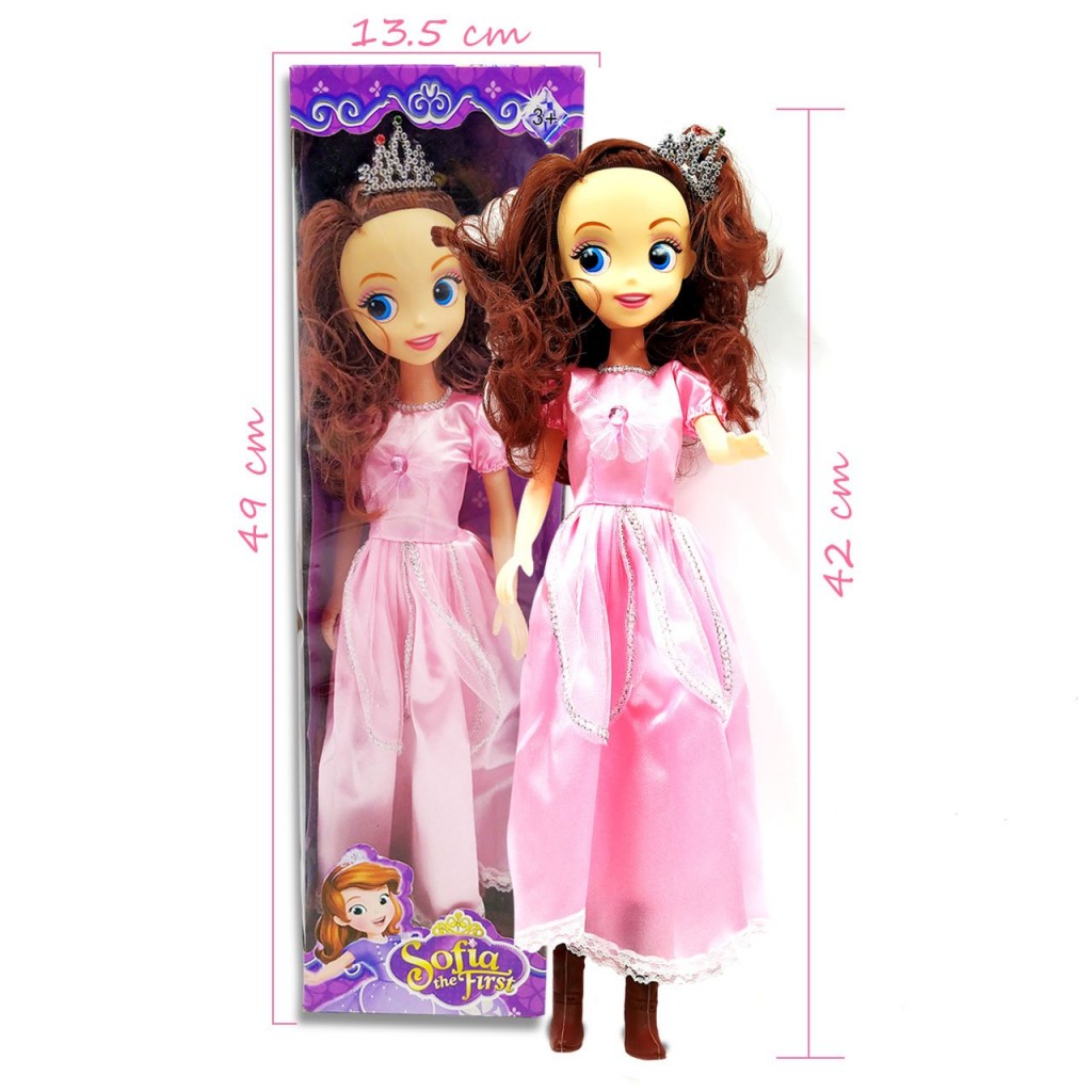 MUÑECA PRINCESA SOFÍA JUGUETERÍA MUSICAL  JUGUETE VESTIDO ROSADO DJ3605