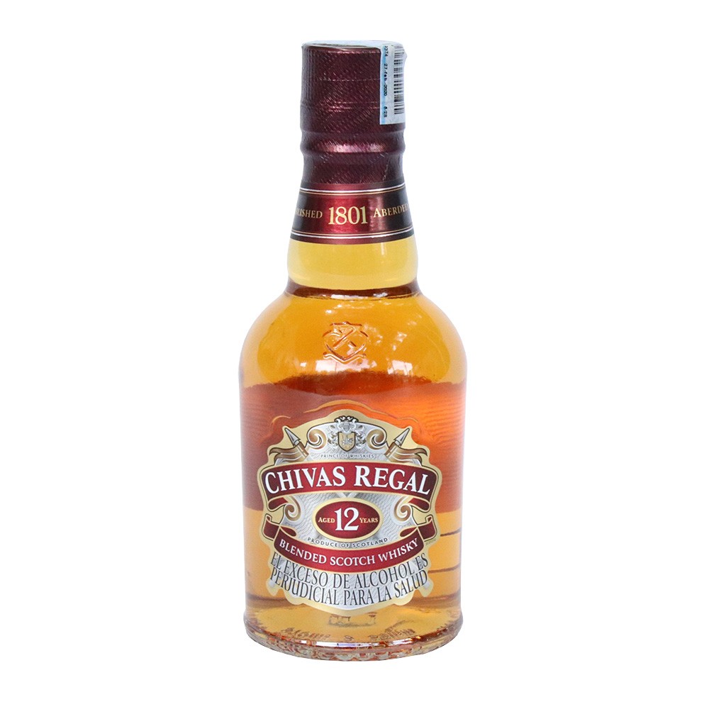 WHISKY 12 AÑOS MEDIA CHIVAS  x 375ML